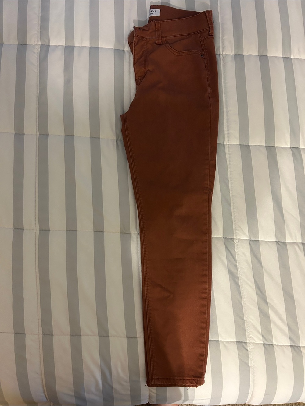 Women's Skinny Jeans - Rust Brown Skinny Fit